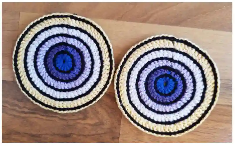 Coasters circles, all rows