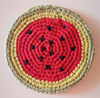 Watermelon coasters